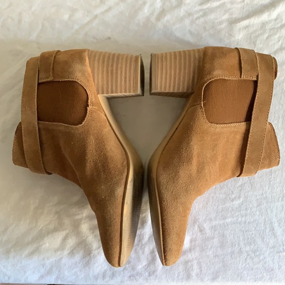 ASOS Suede Almond Toe Ankle Boots - Picture 6 of 8